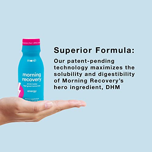 Morning Recovery, Electrolyte With Energy, Milk Thistle Drink Proprietary Formulation To Hydrate While Drinking For Morning Recovery, Highly Soluble Liquid Dhm, Berry, Pack Of 12 #TOP2