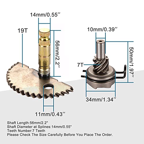 Goofit 7 Tooth Kick Start Gear Kit Replacement For Gy6 49Cc 50Cc 80Cc 139Qma 139Qmb Engine Scooters Moped Roketa Taotao Jonway #TOP1