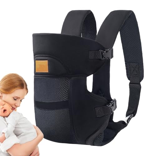 Fierudeng Portabebés para el pecho, portabebés, ligero portabebés, ergonómico, ajustable, acogedor, en todas las posiciones, para compras de viaje al aire libre