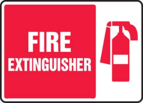 Panneau Fire Extinguisher Accuform plastique pour localiser immédiatement un extincteur