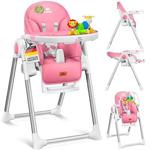 KIDIZ® Chaise haute 3 en 1 | Chaise haute pour enfant avec arceau de jeu, chaise longue pour bébé, chaise haute combinée, Siège haut pour bébé,7...