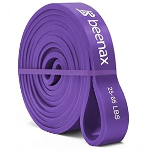 Beenax Resistance Bands Pull Up Assist Bands Set – Thick, Heavy Different Levels Workout Exercise Bands for CrossFit, Powerlifting, Muscle and Strength Training, Stretching, Mobility, Yoga – Men Women