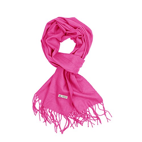Plain Solid Color Cashmere Feel Classic Soft Luxurious Winter Scarf For Men Women