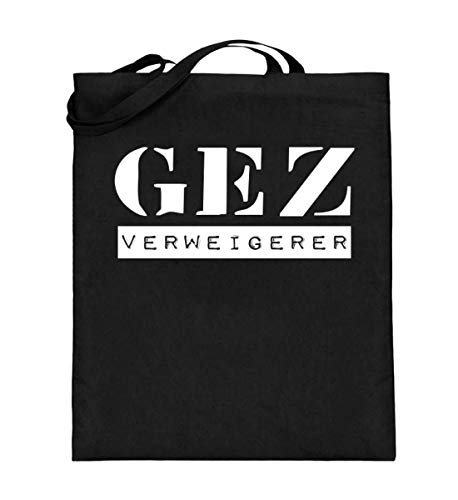 Sac en toile de jute GEZ Refuge anti-gaspillage noir solide à anses