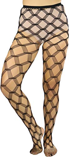 Image of ToBeInStyle Women's Large Mesh Fishnet Patterned Pantyhose Tights