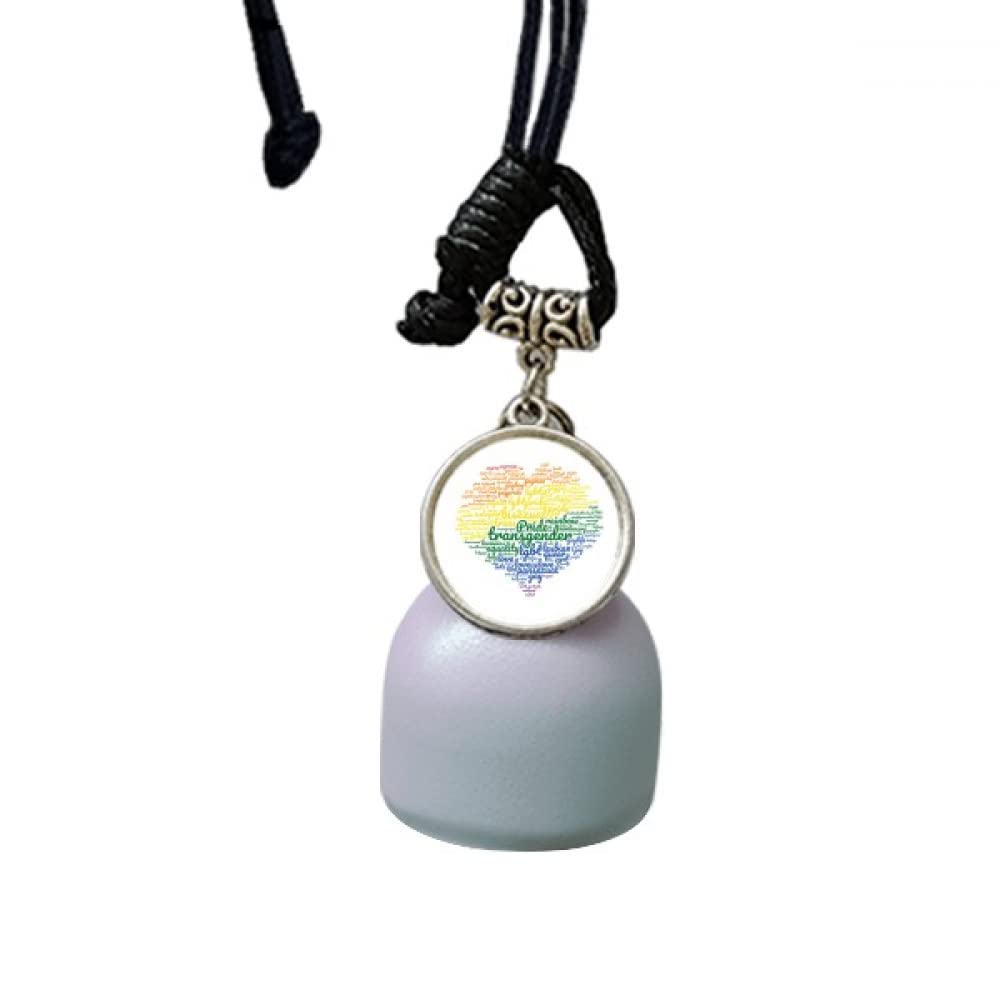 Wind Carillon Bell arc-en-ciel LGBT suspendu pour décoration de voiture