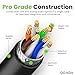 GEARit Shielded CAT6 Ethercon Cable (150 Feet) Professional Audio & Lighting RJ45 EtherCON-Compatible Cable for Studio, Stage, Concerts - 150ft Black