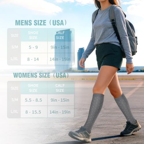 Image of Copper Compression Socks for Women & Men (6 pairs) - Best Support for Nurses, Running, Hiking, Recovery