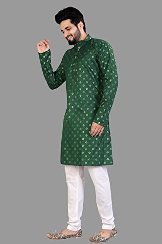 Image of Men's Printed Cotton Kurta