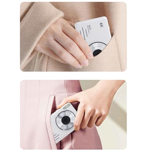 Cámara Digital 4K 64MP Compacta con Zoom 18X Blanco miniatura 5