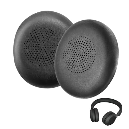 Flewdart Cuscinetti di Ricambio per Elite 45h / Evolve2 65 (65MS 65UC USB) / Evolve2 40 (40UC 40MS USB), Cuscinetti Cuffie Auricolari di Ricambio con Morbida Pelle proteica