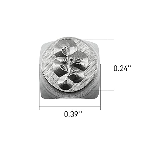 Bestnule Metal Design Stamps Punch Stamping Tool, Hard Carbon Steel Tools To Stamp Or Punch Metal, Jewelry, Clay, Leather, Wood (Flower 1) #TOP2