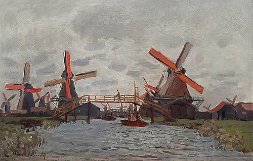 Tableau Monet de Zaandam pour une décoration de chambre apaisante