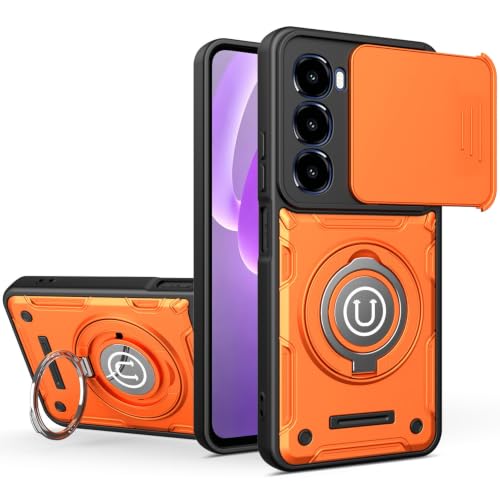 Coque Itel A100 antichoc rouge robuste rigide avec support - 4