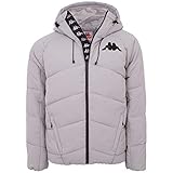 Logotipo bordado en el pecho. Kappa Authentic Farrel Chaqueta, Hombre, Color Gris, Extra-Small
