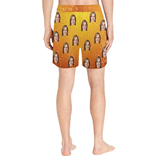 Custom Faces Print Men's Swim Shorts Photo Trunks Design Beach Shorts4