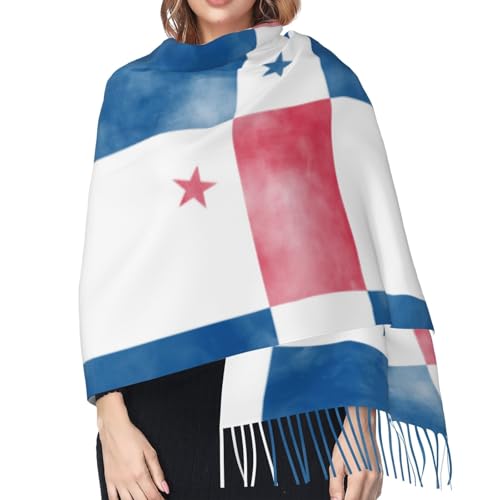 Lightweight Scarves Vintage American Flag Fashion Scarf for Women Warm Soft Winter4