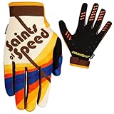 Saints of Speed Dirt Bike Gloves 70's Motocross, Mountain Bike, Motorcycle, BMX, Jetski, Sim, Karting, Airsoft, Paintball, Driving, & Racing Bike Gloves + Phone & Touch Screen Capable (Medium)