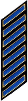 Amazon.com: Uniform Service Hash Marks - Royal Blue/Medium Gold Stripes ...