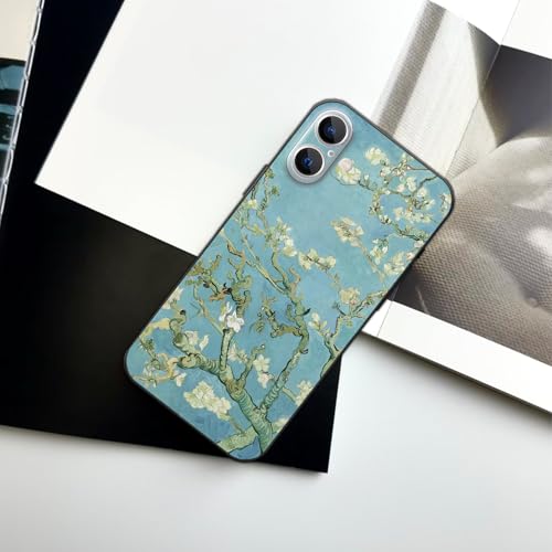 WMCFNG Compatible with iPhone 16 Plus Case,Van Gogh Blue Almond Blossom Aesthetic Case,Thin Full Protection Bumper Shockproof Cover for iPhone 16 Plus - image 4