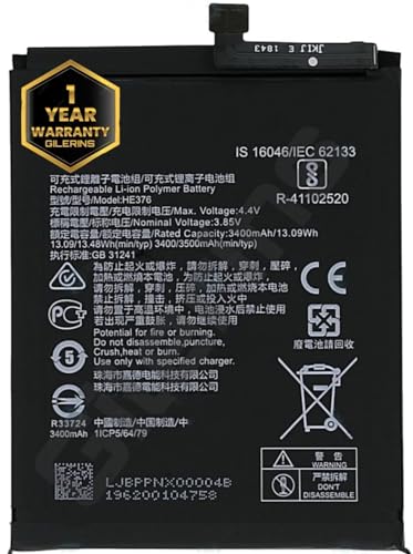 Image of Original HE376 Battery for Nokia 3.1 Plus TA-1131 TA-1119 /8.1 TA-1119 TA-1128 Battery with 1 Year Warranty **** (PP140)