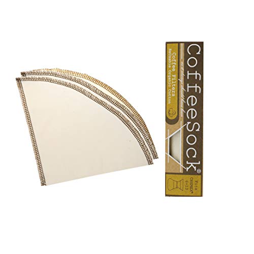 The Original Reusable Organic Cotton Coffee Filters - 2 Pack - Fits Chemex | Eco-Friendly