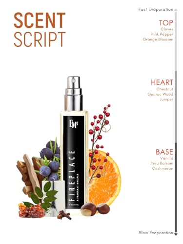 Image of EM5 Fireplace Perfume for Men and Women | Woody Vanilla Balsamic Fragrance | Eau De Parfum Spray | Luxury Gift for Him & Her | 15 ml