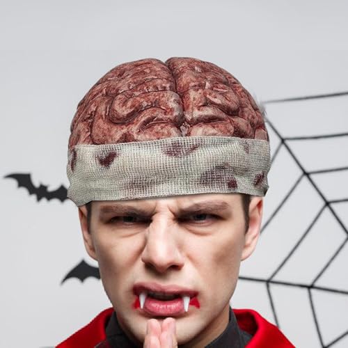 Grand chapeau de cerveau avec texture réaliste pour cosplay et théâtre - 3