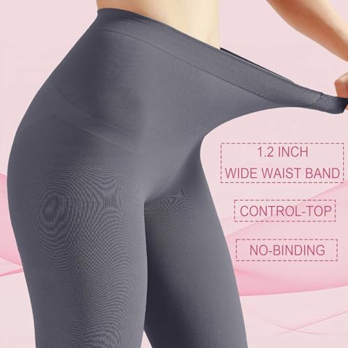 Image of Weziarer Women's Opaque Tights,70D Soft Solid Color Control Tights for Women,High Waist Womens Footed Pantyhose Multicolor