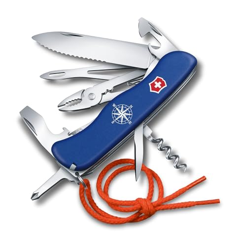 Victorinox Skipper Large Swiss Army Pocket Knife for Sailing 18 Functions, Blue
