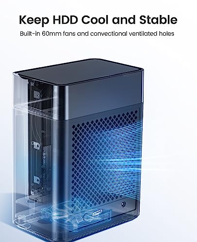 Image of ORICO 2 Bay Hard Drive Enclosure Aluminum External HDD Enclosure
