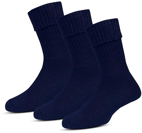 Image of RC. ROYAL CLASS Women Calf Length Towel Terry Thick Woolen Winter Wear Socks, Cushioned Warm Thermal Socks For Women (Pack of 3 Pairs)