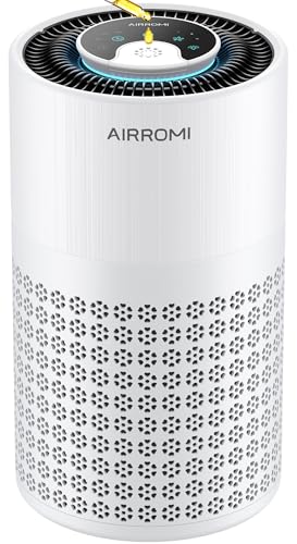 AIRROMI Air Purifier for Bedroom with HEPA 3-in-1 Filter, Pet Air...