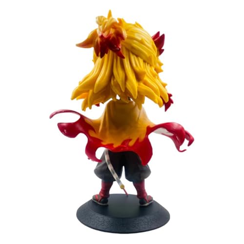 Image of Rengoku Action Figure 15 CM Demon Slayer Anime Collectible Toy | Anime Action Figure PVC Model for Kids & Adults | Action Figure Toys for Display - RENGOKU - 15 CM