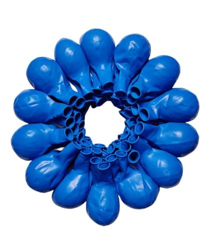 Image of 90 Pack Blue Balloons 18 Inch Blue Latex Big Balloons for Party Decorations and Events