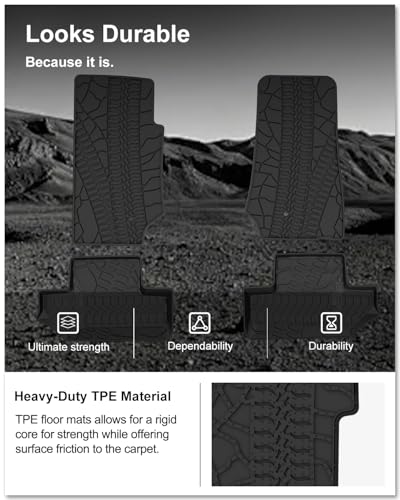 Image of Kiwi Master Floor Mats for 2007-2013 Jeep Wrangler JK 2-Door