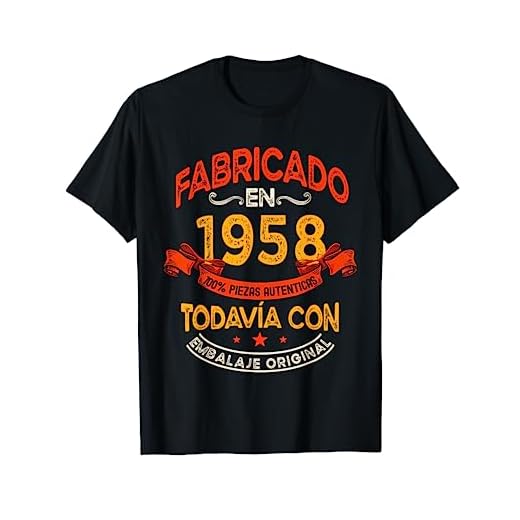 Fabricado En 1958 Regalo 63 Años Cumpleaños Hombre Mujer Camiseta