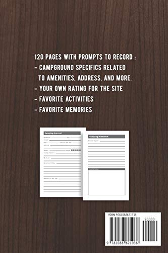 Camping Is My Favorite Therapy: Family Camping Log Book With Writing Prompts / Camping Journal image 4