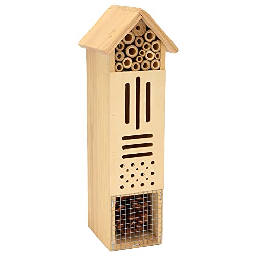 Bee House Logs Suprimentos de Bambu para Quintal, Insetário para Borboletas de Jardim, Hotéis de Ins