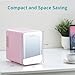 Iceblue Skincare Fridge with Dimmable LED Light Mirror, 4L Compact Small Fridge for Bedroom, Car, Office & Dorm, 4A Cooling Core, Mini Fridge for Gifts - Pink