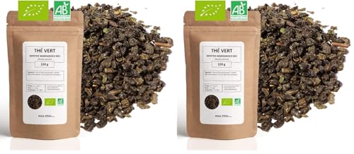 Thé vert bio menthe Marrakesch vrac Mes-Thés 2x100g