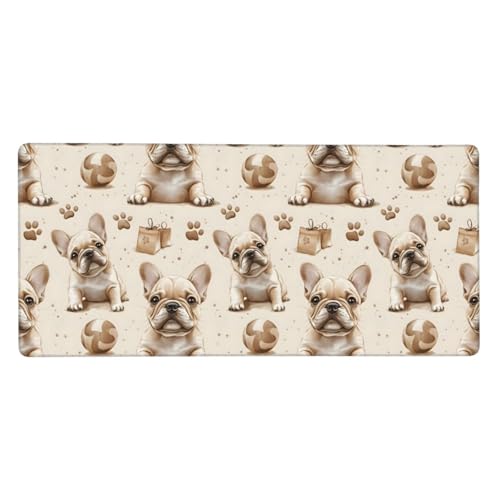 Tapis de souris pour clavier PC anti-glisse avec de superbes bords cousus