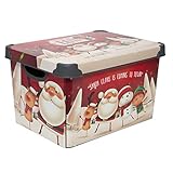 Simplify 'Santa Clause is Coming to Town Design Storage Tote Bin