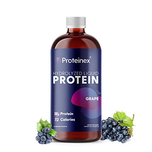 Liquid Protein Hydrolyzed by Proteinex 18 Grams Protein, 30 oz, No Fat, Sugar