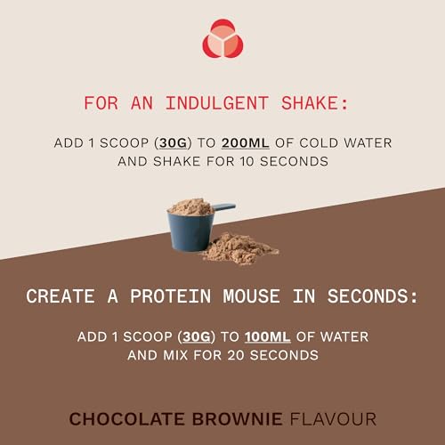 Phd Smart Protein, Versatile Shake, Ideal for Shakes, Baking and Deserts, Chocolate Brownie Flavour, 17 Servings per 510 g Bag