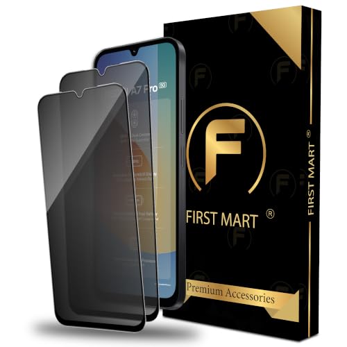 Image of FIRST MART Privacy Tempered Glass for Redmi A7 Pro, Redmi 15C & Poco C85x, 2 Pack | Anti-Spy 9H Screen Protector, Edge-to-Edge, Case-Friendly, Scratch Resistant, Bubble-Free