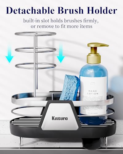 image for Kitsure Sponge Holder for Kitchen Sink - Space-Saving Kitchen Sink Cad