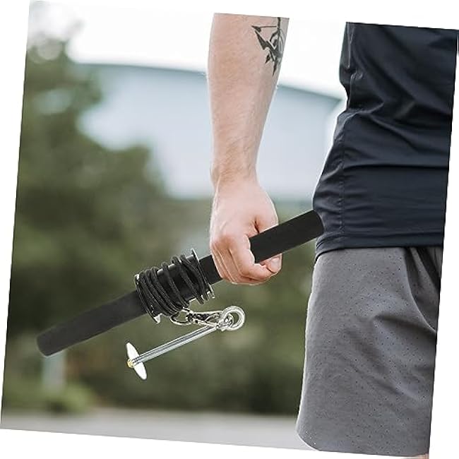 YARNOW 1Set Forearm Strengthener Wrist Roller Trainer for Arm Strength Durable for Home Workouts Sports Performance Easy to Use for Men Women