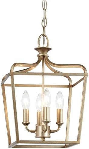 Minka Lavery 4445-582 Laurel Estate Pendant, 4-Light, 240 Total Watts, 10-in H x 15-in W, Brio Gold