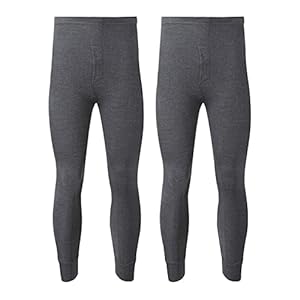 adam & eesa® Mens Thermal Long John Bottoms Pants – Adults Quick Dry Leggings Underwear Warmers – Hot Baselayer for…